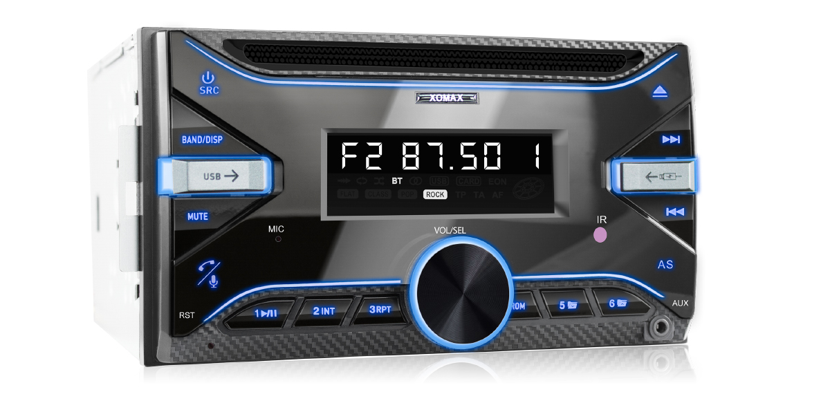 Rds Car Stereo Radio with Cd player bluetooth hands free