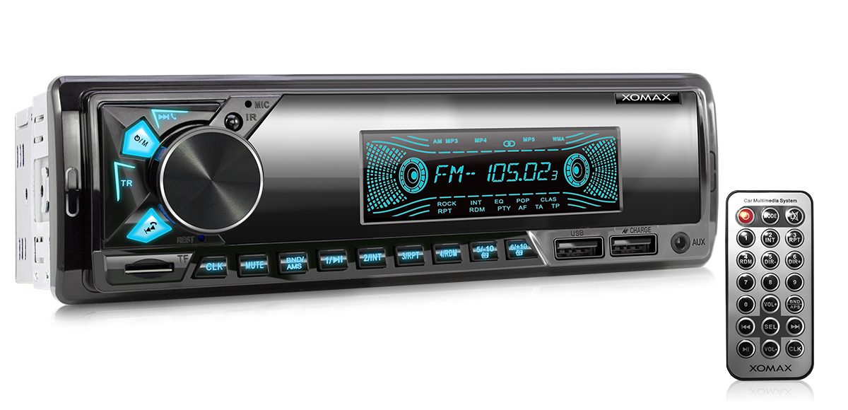 RDS Autoradio FM Bluetooth Musik von Handy 2xUsb MicroSD