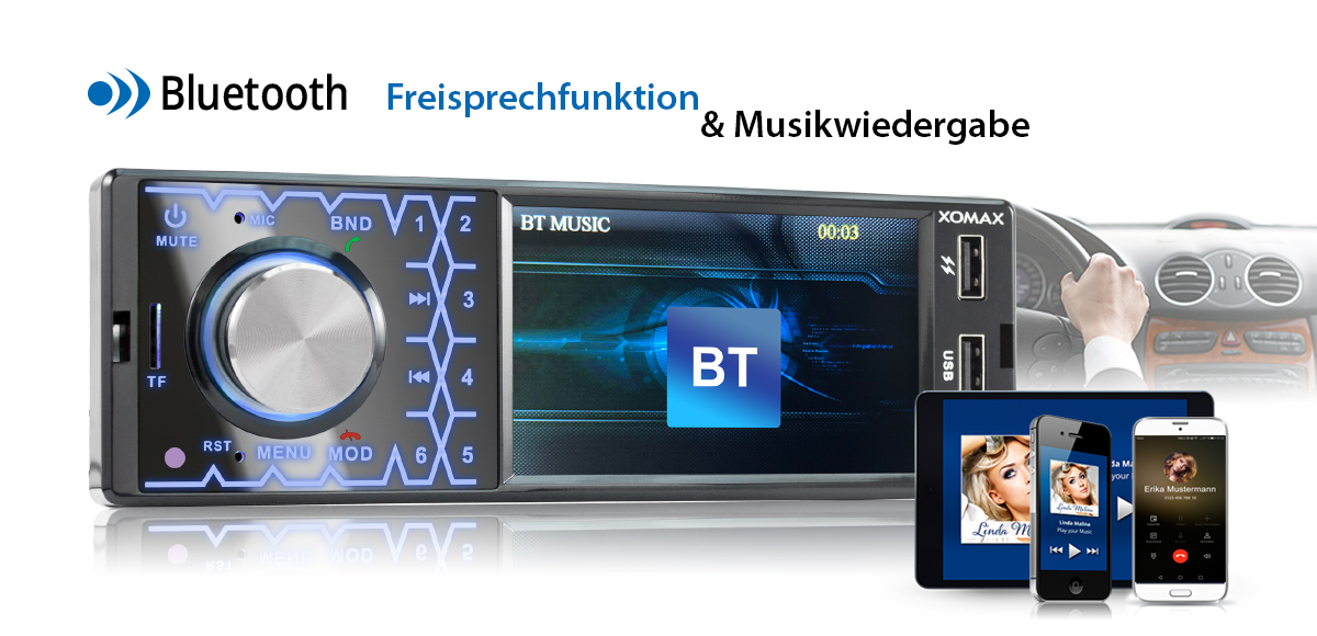 Autoradio mit 10cm Video Bildschirm Display Monitor